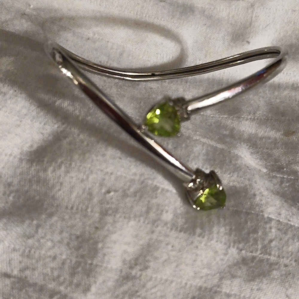 Sterling Silver 925 and Peridot Bracelet